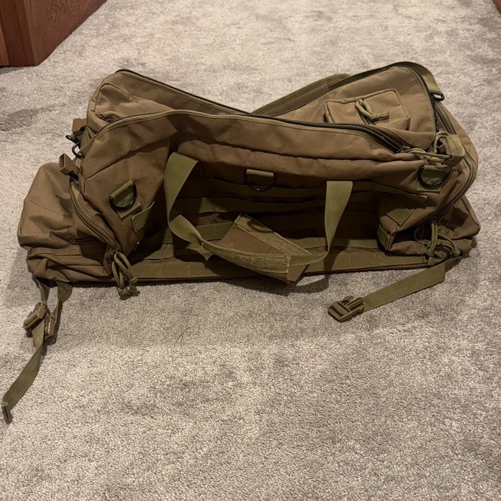 Voodoo Tactical Military Duffle Gear Bag Olive Drab Army Style
